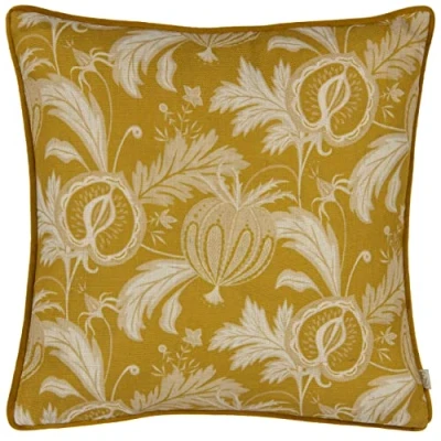 Image of Evans Lichfield Chatsworth Heirloom Polyester Filled Cushion,Saffron,43 x 43cm