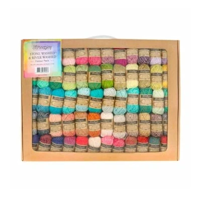 Image of Scheepjes StoneWashed RiverWashed Colour Pack 58x10g 1pc