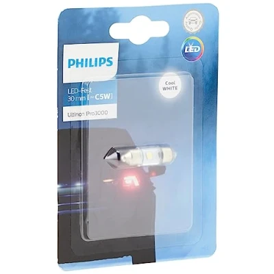 Image of Philips Ultinon Pro3000 LED Festoon car signaling bulb (C5W), 6.000K, 30mm