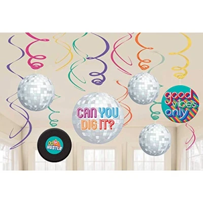 Image of (PKT) Good Vibes Swirl Decorations (12 pk)