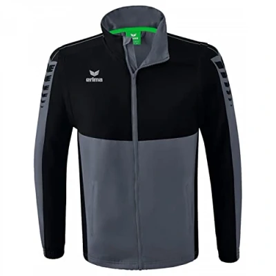 Image of Erima Adult Six Wings Jacket with Detachable Sleeves, Slate Grey, 4XL