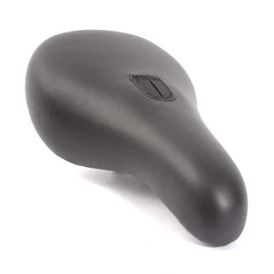 Image of KHE Pivotal BMX Saddle Clamp System Black Only 348 g Faux Leather Padded