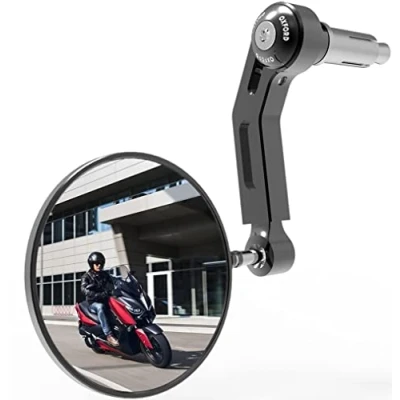 Image of Oxford Premium Black Bar End Mirror Right