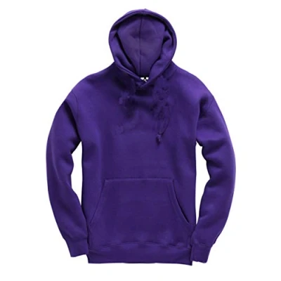 Image of Club Blank Plain Pullover Hoodie Hooded Top Unisex Kids Girls Boys Children Sweatshirts Purple