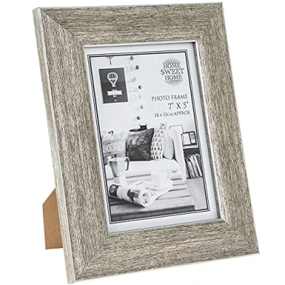 Image of The Leonardo Collection Photo Frame 5 x 7 Brushed Silver finish