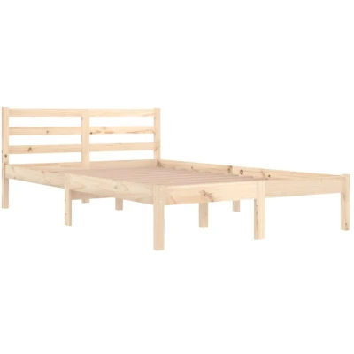 Image of vidaXL Bed Frame without Mattress Solid Wood Pine 120x200cm