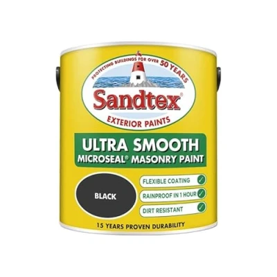 Image of Sandtex Retail Ultra Smooth Masonry Black 2.5 L