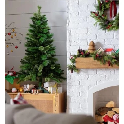 Image of Habitat 4ft Mixed Cashmere Christmas Tree Green