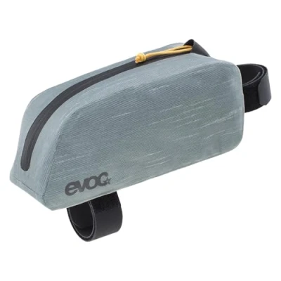 Image of EVOC TOP Tube Pack WP, Lightweight Bike Accessory (Ideal Frame Bag, Perfect Versatile Dimensions: 20 x 5 8.5 cm, Weight: 70 g, Volume: 0.8 l), Steel