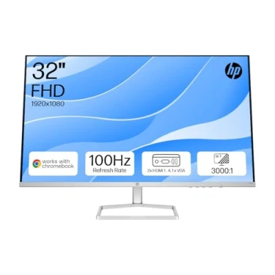 Image of HP Series 5 31.5&quot; FHD Monitor (532sf) 100Hz Refresh Rate, 3000:1 CR, 99 percent sRGB Colour &amp; 300 Nits HDMI VGA Ports Low Blue Light, Ergonomically Adjustable,WWCB Certified Responsibly Made
