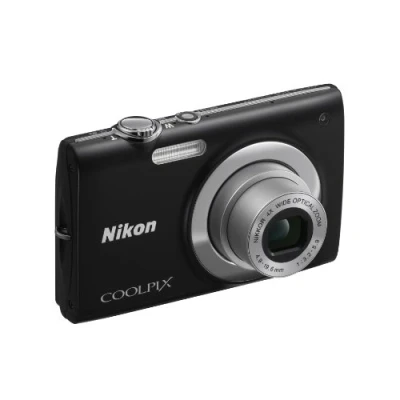 Image of Nikon Coolpix S2500 Digital Camera Black (12MP, 4x Optical Zoom) 2.7 inch LCD (Renewed)
