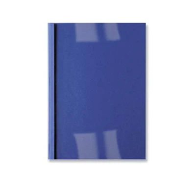 Image of GBC LeatherGrain Thermal Binding Covers, 3 mm, 30 Sheet Capacity, A4, Royal Blue, Pack of 100, IB451010