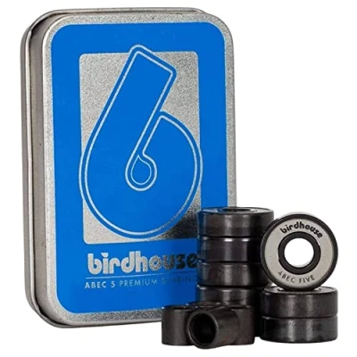 Image of BIRDHOUSE SKATEBOARDS Bearings Abec 5 Grey