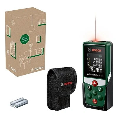 Image of Bosch laser measure UniversalDistance 40 C (measure distance up to 30m precisely, Bluetooth connectivity, measurement functions, in E Commerce cardboard box)
