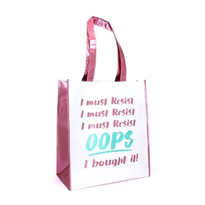 Image of The Leonardo Collection Reusable Shopping Bag I must resist shopper