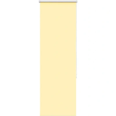 Image of vidaXL Roller Blind Blackout Yellow 40x175 cm Fabric Width 35.7 Polyester