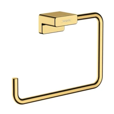 Image of hansgrohe AddStoris Towel ring, polished gold optic, 41754990