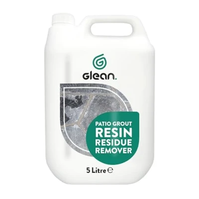 Image of GLEAN Patio Grout Resin Residue Remover PORCELAIN &amp; NATURAL STONE Removes Acrylic, Epoxy and Silicone From Brush in Jointing Compounds 5 Litre