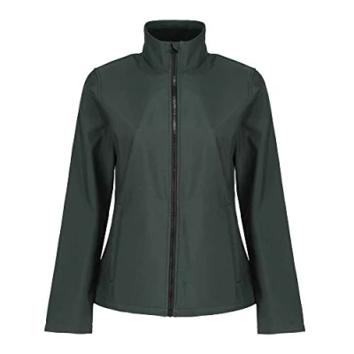 Image of Regatta Professional Womens Ablaze Printable Softshell Jacket, Dark Spruce/Black, 18 EU