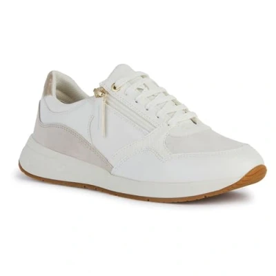 Image of Geox Women&#039;s D Bulmya B Sneaker, Off White, 7.5 UK