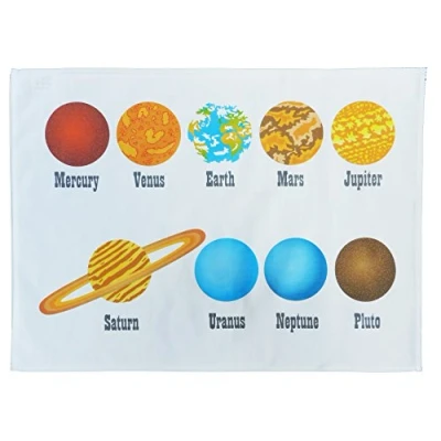 Image of Half a Donkey The Planets Large Cotton Tea Towel