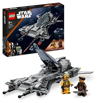 Image of LEGO Star Wars Pirate Snub Fighter Set, The Mandalorian Season 3 Building Toy for Kids, Boys &amp; Girls with Model Starfighter, Pilot and Vane Minifigures, Collectible Gift Idea 75346