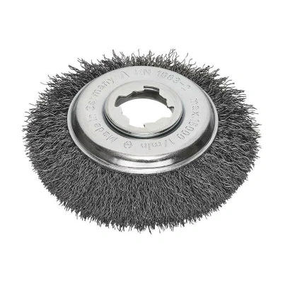 Image of Lessmann X Lock Crimped Bevel Brush 115mm Non Spark