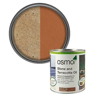 Image of Osmo Stone &amp; Terracotta Exterior Oil Clear Satin 620 0.75 Litre