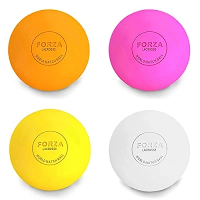 Image of FORZA World Match Lacrosse Ball Balls in Variety of Colours &amp; Pack Sizes Massage for (White, 1)