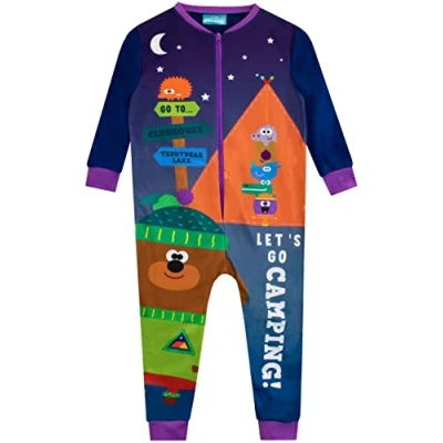 Image of Hey Duggee Boys Fleece Onesie Multicolour 4 5 Years