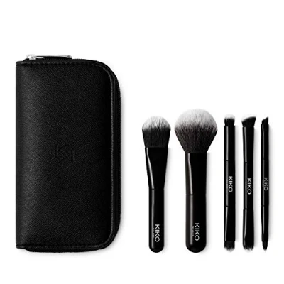Image of KIKO Milano Travel Brush Set pouch with 5 professional brushes
