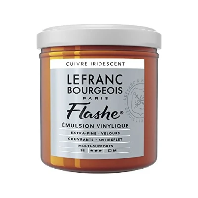 Image of Lefranc Bourgeois Emulsion, Acrylic, Vinyl Paint, Copper Iridescent, 1 stück (1er Pack)