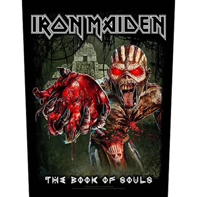 Image of Band Monkey Iron Maiden Back Patch Eddies Heart (Loose)