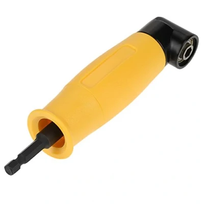 Image of Drill Adapter,90 Angle Hex Shank Right Driver Extension Power Screwdriver Socket Holder Bit Corner Adapter Sleeve Tools
