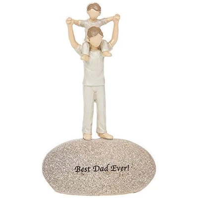 Image of Angels Best Dad Ever Sentimental Pebble Gift