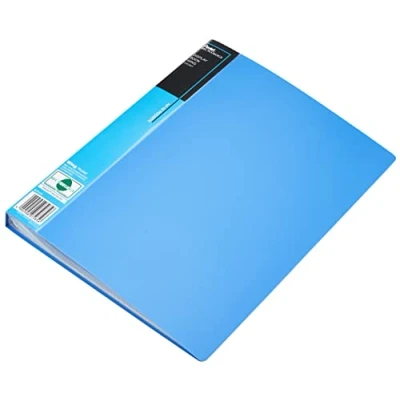 Image of Recycology Display Book Wing with 40 Pockets Blue