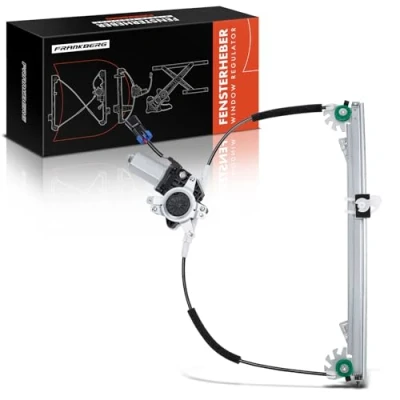 Image of Frankberg Electric Window Regulator Front Left Passenger Side with Motor Compatible Panda 169_ All Engine Hatchback 2003 2021 Van 2004 Replace# 46803652