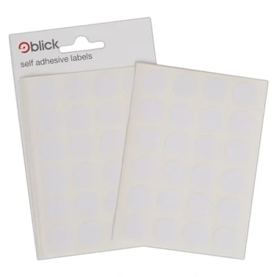Image of Blick Labels, White, Self Adhesive Stickers, Coloured Dot, Circles, 16mm, 168 for Home, Office, Family, School, Holiday Calendar Organising, Planner, Rewards Chart, Colour Coding