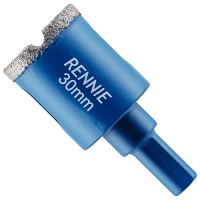 Image of 30mm Diamond Hole Saw Drill Bit With Tri Shank For Porcelain Tiles Ceramic Slate Stone Granite Marble Glass. Core Holesaw/Hole Cutter