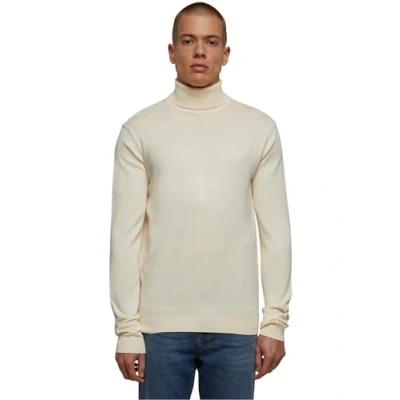 Image of Urban Classics Turtleneck Jumper, Men&#039;s, Size: Medium, Whitesand