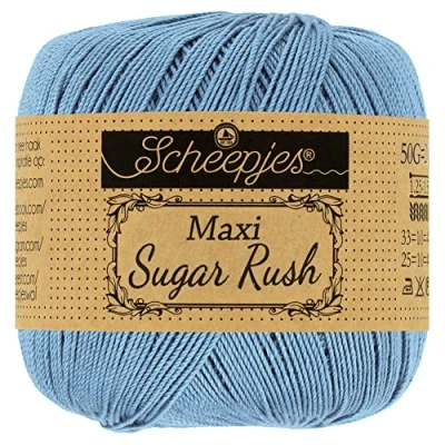 Image of Scheepjes Maxi Sugar Rush 247 Bluebird Yarn 1x50g