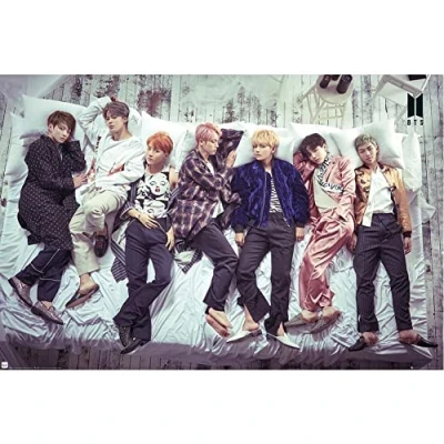 Image of BTS Group Bed 61 x 91.5cm Maxi Poster