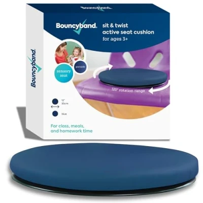 Image of Sit And Twist Wobble Cushion Active Sensory Seat 120 Degree Rotation Wiggle Kids Portable Durable Spinning For Kids, Toddlers Home,School Equipment By Playlearn