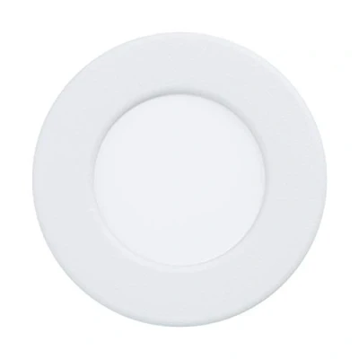 Image of EGLO LED recessed spotlight Fueva 5, Ø 8.6 cm, made of steel and a plastic light surface, luminaire in white, flat, low installation depth 26 mm, neutral white