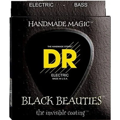 Image of DR Strings BLACK BEAUTIES™ Coloured Bass Strings: Heavy 50 110