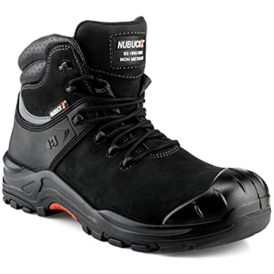 Image of Buckler Nubuckz NKZ102BK Black Safety Lace Boot Sizes 6 13 (9 UK)