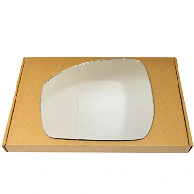 Image of Less4spares Wing Mirror Glass Left Compatible with Land Rover Discovery 2014 2020 STICK ON Passenger Near Side Blind Spot