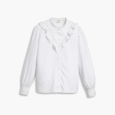 Image of Levi&#039;s Women&#039;s Woven Tops ATR Graphic TEE, Bright White, L