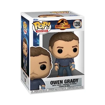 Image of Funko Pop! Movies: JW3 Owen Grady Jurassic Park Collectable Vinyl Figure Gift Idea Official Merchandise Toys for Kids &amp; Adults Movies Fans Model Collectors and Display