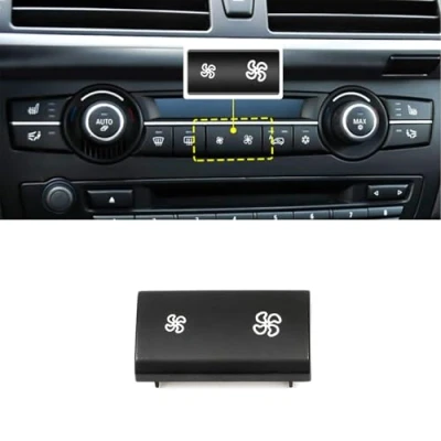 Image of TTCR II Compatible with A/C Climate Control Panel Fan Speed Button Replacement,fit for X5 E70 2006 2013, X6 E71 2007 2014,X5/X6 (1 PCS)